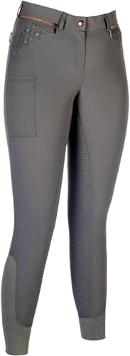 Pantalon en silicone HKM pour femme pour éliminer les glissades en selle avec Rosegold Sparkle