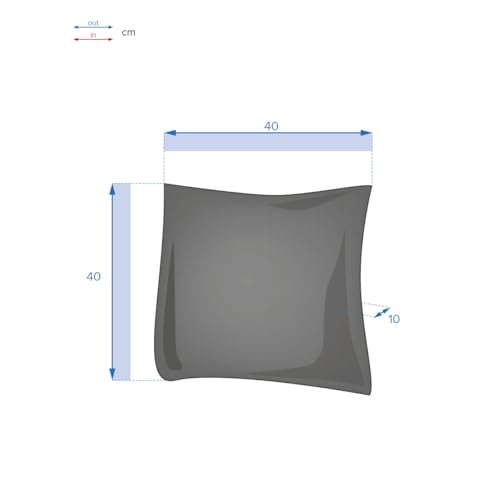 Coussin déco d'extérieur "Korai" blé 40x40cm en polyester Hespéride - vue 5