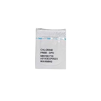 Hach DPD Free Chlorine Reagent Powder Pillows, 10 mL, Pack of 100, Range from 0.02-2.00 mg/L Cl2, USEPA Accepted Method 8021, Drinking Water and Wastewater Analysis, for Use with Colorimeter, 2105569