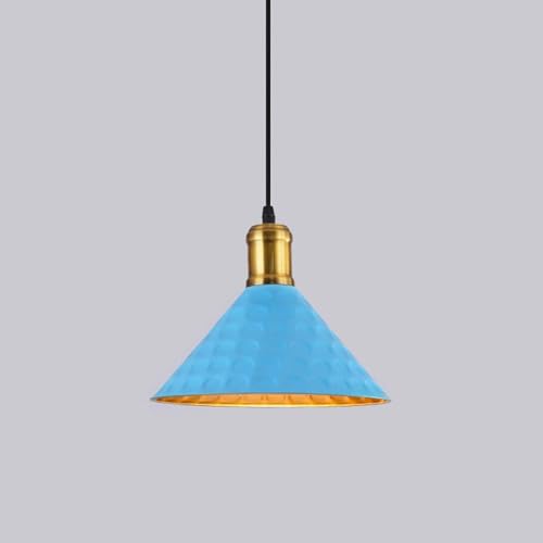 Suspension industrielle noire avec tête unique réglable en hauteur luminaire trompette