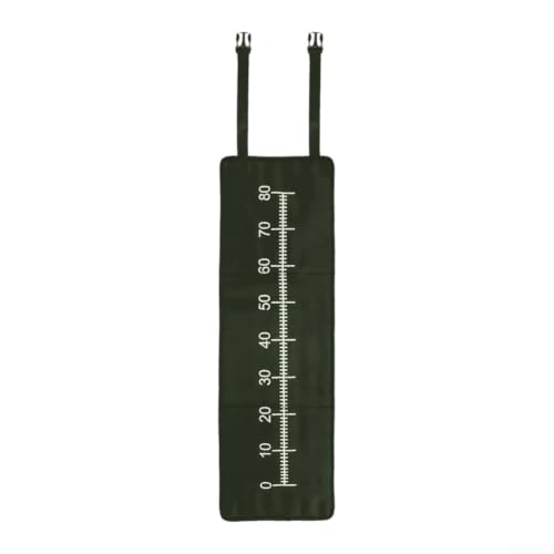 Foldable Carp Fishing Unhooking Mat with Ruler Scale - Lightweight Fish Friendly Landing Mat for Riverbank Specimen Angling 38.6x12in