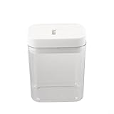 Contenedor de almacenamiento de alimentos con tapa hermética y cuerpo transparente para uso en cocina, dispensador de granos adecuado para arroz, harina, azúcar, aperitivos y alimentos para mascotas