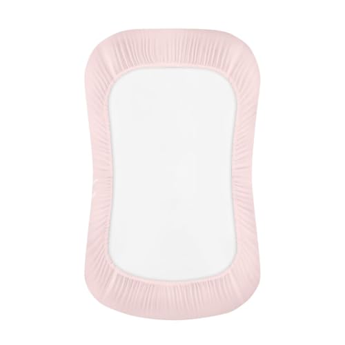 Image of ZOUTAIRONG Cherry Blossom Panda Bassinet Sheet Set Compatible with Mika Micky, Baby Delight, Dream On Me Bassinet Mattress for Baby Boys Girls