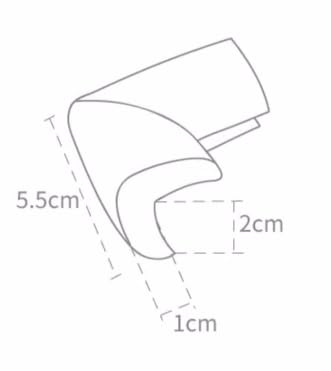 Image of WONDERLAND Soft Rubber Foam Corner Protector Guards for Baby, Furniture Corner Guard, Edge Safety Bumpers, 3M Adhesive Pre-Taped (White /Brown, 10 Corners) (White)