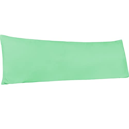 BEDSUM Body Microfiber Pillowcases, Lasting Softness, 2-Pack, 20x54, Sea Green