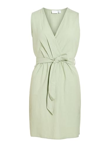 Robe courte à col en V vêtement mode femme sans manches collection Viprisilla