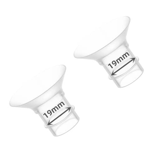 Image of NAGRAN Flange Insert 19mm Parts,Suitable for S9/S12/S9Pro/S12pro,Wearable Breast Pump Parts Replace,Milk Collector 24mm Universal (19mm) Transparent