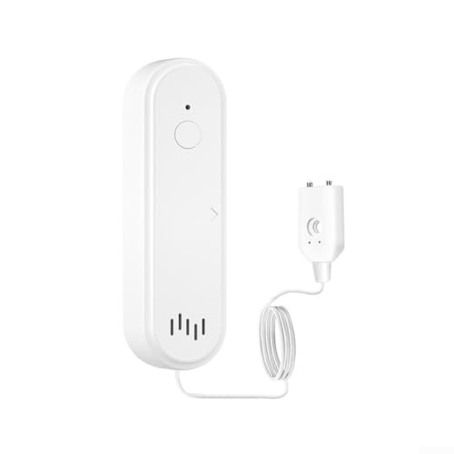 Detector de agua y WiFi con sistema de alarma de fugas de sonido y notificación para uso doméstico e industrial con control remoto para aplicación Tuya App Control