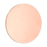 QUARKZMAN Reine Kupfer-Rundplatte 0.2"(5mm) Dick 3.1"(80mm) Durchmesser C1100 Kupfer-Rundscheibe Metall-Zuschnitt Material Für Basteln DIY Elektroreparatur Industrie