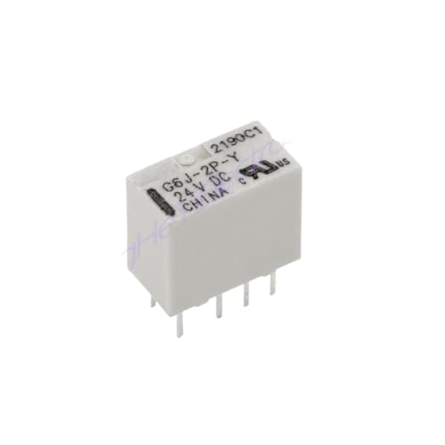 Relé G6J-2P-Y de 3 V CC a 24 V CC evita fallos de señal en módulos electrónicos SMD 8 pines