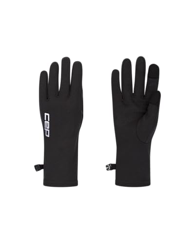 CEP CORE RUN MERINO THERMAL HANDSCHUHE UNISEX – Warme Laufhandschuhe Herren und Damen für kalte Tage – Atmungsaktive Sporthandschuhe Herren und Damen aus Merinowolle – Schwarz, L