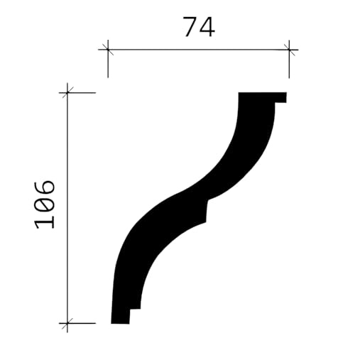 Cornisas Profhome 150275 de poliuretano molduras de 200 cm para techo 6