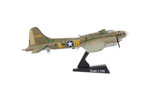 Daron B-17F Memphis Belle Die-Cast Model - 1:155 Scale Historic WWII Bomber Replica with Display Stand, Highly Detailed, 5.5" Length x 8" Wingspan, Adult Collectible Ages 14+ - Image 3