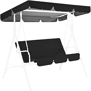 Columpio ajustable para exteriores con cojín