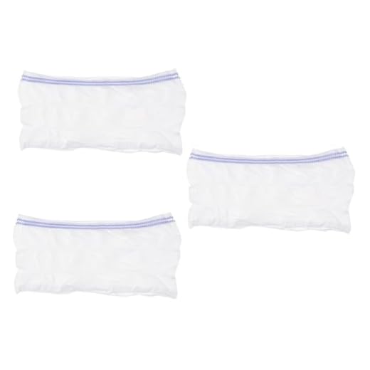 GLEAVI 3 Piezas De Lencería De Malla Ropa Interior Posparto Lencería De Maternidad Calzoncillos De Fijación De Pañales Ropa Interior Transpirable para Ancianos Bragas De Malla