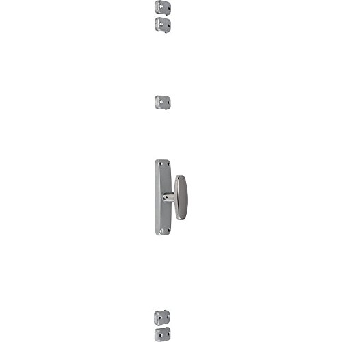 Crémone à bouton chromé - Type map 3 - MAP Industries, Crémones en applique à tringles demi-ronde, Mécanique à excentrique et ressorts, Adaptable aux tringles chromée