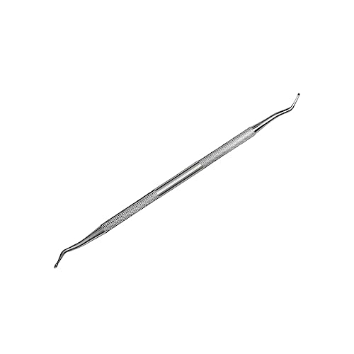 WEKADRIN Cuchara Inoxidable para Empujar y Quitar Cutículas Herramienta de Manicura Portátil y Ligera Incluye Dobles para Hombres y Mujeres para Cuidado