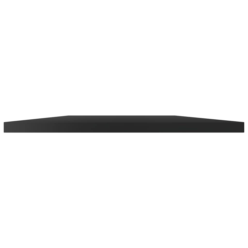 Bücherregal-Bretter Hochglanz-Schwarz 100x30x1,5 cm aus Holzwerkstoff 8 Stück für Wandregal, Standregal, Kellerregal und erweiterbares Regalsystem im Wohnzimmer Büro