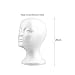 Altsuceser Female Foam Model Head Display Stand, Mannequin Head Display Jewelry Wig Hat glasses, Displays Stand for Hair Design White
