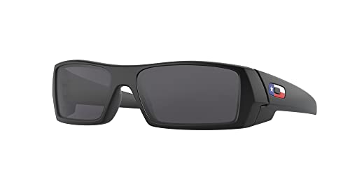 Oakley OO9014 Sunglasses Bundle: OO 9014 GASCAN 901440 Matte Black and Large Black leash Accessory kit