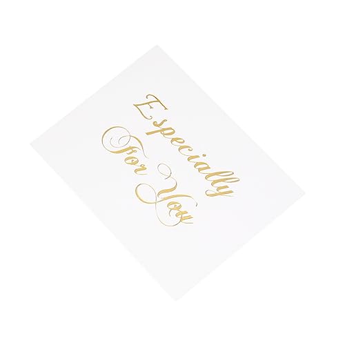 STOBOK 50 Piezas Tarjetas De Agradecimiento De Boda Mini Unidades Tarjeta De Agradecimiento Para San Valentín Bodas y Fiestas Especialmente Para Ti Carta De Invitación