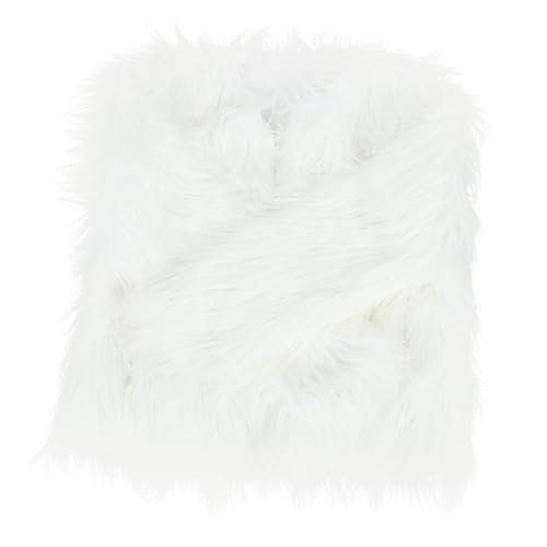 Manteau fausse fourrure LED blanc femme contre le froid des soirées d'hiver veste lumineuse