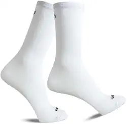 Meia Lisa Rikam Ideal para Bike e Corrida Cano Médio Feminina Branca
