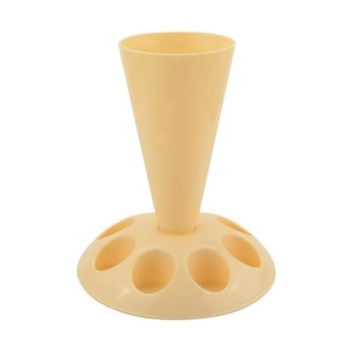 Swiixxer Soporte para manga pastelera, herramienta de decoración de pasteles con 8 boquillas ranuradas, soporte para mangas pasteleras de plástico para decoración de pasteles E