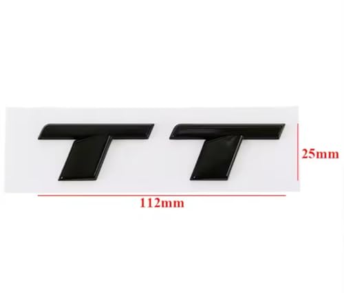 Emblème arrière pour TT noir brillant finition laquée anti UV