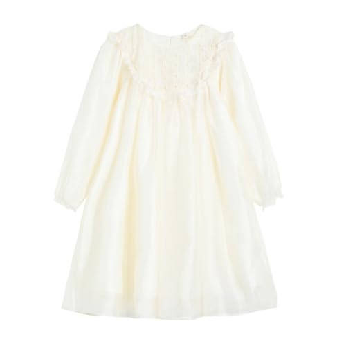 Vestido de princesa para niñas con acabado de alta costura infantil