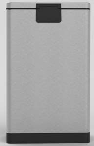 Innovaze 10.6 Gal./40 Liter Stainless Steel Rectangular Step-On Trash Can For Kitchen #TOP4