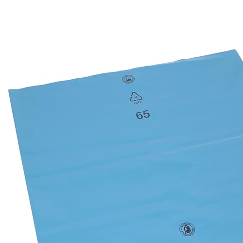 Sacs à déchets 240L bleus DEISS en LDPE recyclé pour les collectivités