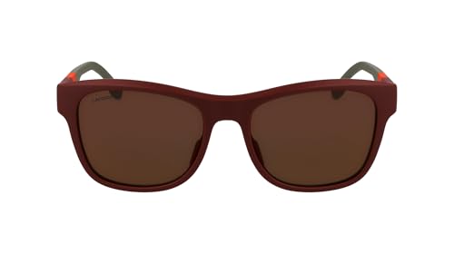 Lacoste L6043S 601 MATTE BURGUNDY/ORANGE MIRROR 56/18/145 Herren Sonnenbrillen
