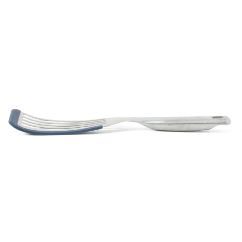 Image of Calphalon Prime Slotted Turner, Kitchen Flipping Spatula, Slotted Fish Turner, Stainless Steel Slotted Spatula Heat-Resistant, Durable Kitchen Tool for Cooking, Flipping Fish and Serving
