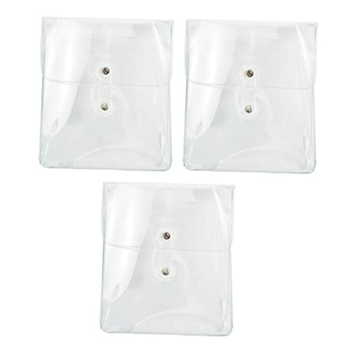 NUOBESTY 3pezzi Borsa Trasparente in Pvc Avvolgibile Custodia Portatile Per Quotidiano e Shopping