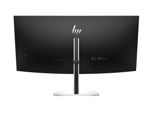 Image of HP Series 5 Pro 34 inch WQHD USB-C Conferencing Monitor, 5MP Pop-up Webcam, 4x3W Speakers, Tilt, Swivel, Height Adjustment Mount, Displayport, HDMI & DKZ USB Hub, Black /Silver 2 Pack