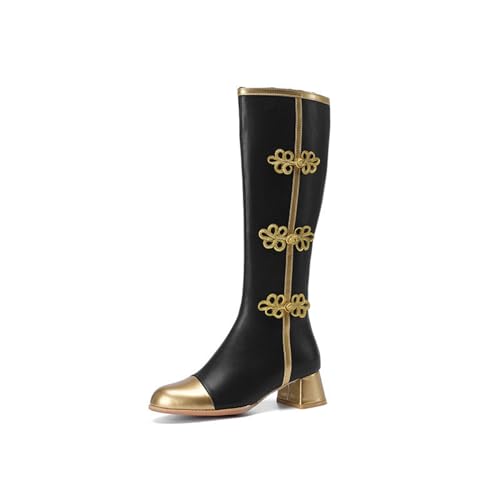 Bottes hautes pour femmes bottes de mode automne hiver talon