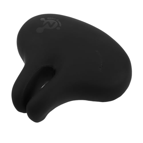 HOMOBABE 黒パッド入りノーズレス自転車 クッション 衝撃吸収 山地車用 快適サドル 通勤 アウトドア ロード 対応