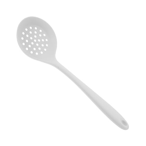 Mobestech Valla De Pesca De Silicona Caliente Pequeño Colador Básico Ranurado Cuchara Herramientas De Cocina Cocinando Cocinar Cucharón Utensilios De Cocina De Silicona Gel De Sílice