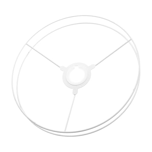 Support de lampe en fil de fer 40 cm cadre abat-jour rond chanvre