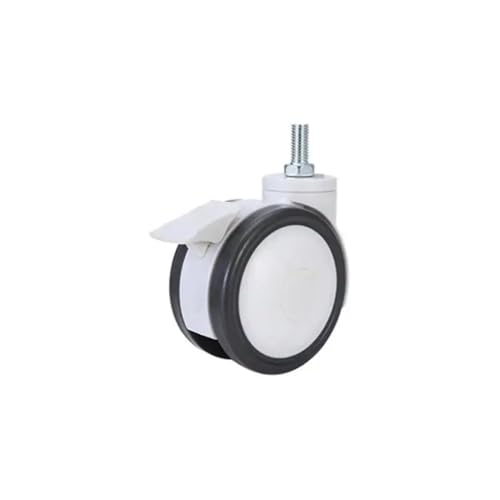 Roulette universelle double pièce 3 pouces à vis pour support mobile et établi