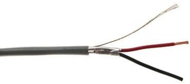 2C/18 AWG STRANDED SHIELDED PVC- GRAY- 1000 FT BOX Distributed by NAC Wire and Cables