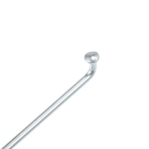 MFUPR Radios, radios de Rueda, 24 Piezas 13G J Bend Bicicletas radios galvanizados 188 mm 214 mm 230 mm 266 mm 268 mm radios de Bicicleta con pezones de latón radios de Acero(24pcs 288mm)