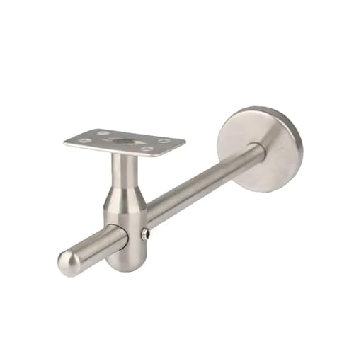 Soporte para barandilla de acero inoxidable 304 resistente con base plana ajustable a pared 2