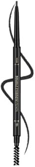 O'CHEAL Black Eyebrow Pencil for Women, Premium Eye Brow Pencil with Spoolie Brush, Longwearing for Perfect Brows, Professional, Precision, Defines, Universal Waterproof Double-ended Eyebrow Pen