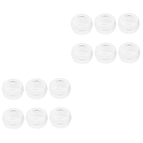Mikikit 2 Set Di Protezione Per Fornello A Gas A Doppio Per Bambini in Polipropilene Robusto Per Cucina 6 Pezzi*2