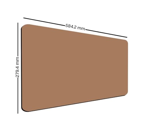 Image of ON TREND Premium Extended Mouse Pad, Large Premium Desk Mat Anti Skid Rubber Base for Desktop Laptop PC Office Gaming (Size- 23 X 11 x 0.12 Inch) (Khaki)