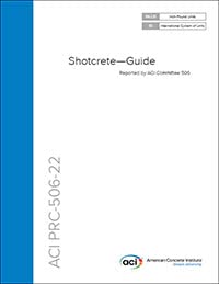 ACI PRC-506-22: Shotcrete - Guide cover
