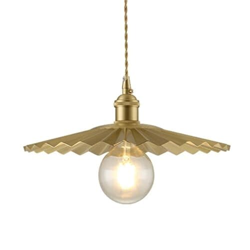 Chandelier style industriel rétro suspension cuivre E27 pour plafond salon