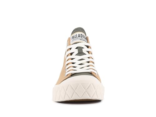 Image of Palladium Unisex Palla Ace Mid Organic Canvas Lace Up Sneaker